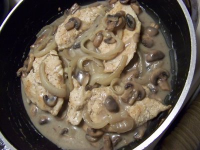 pollo e funghi