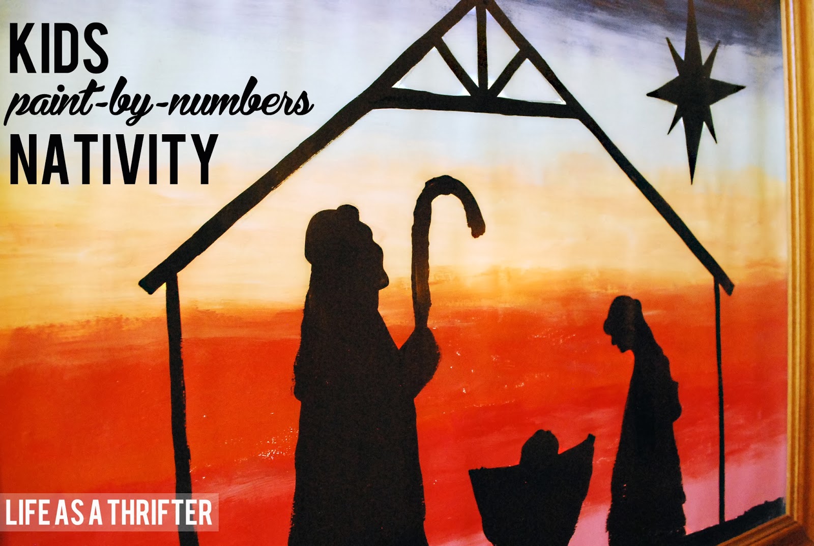 Life as a Thrifter Paint By Numbers Nativity