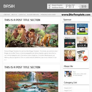 Basix blogger template