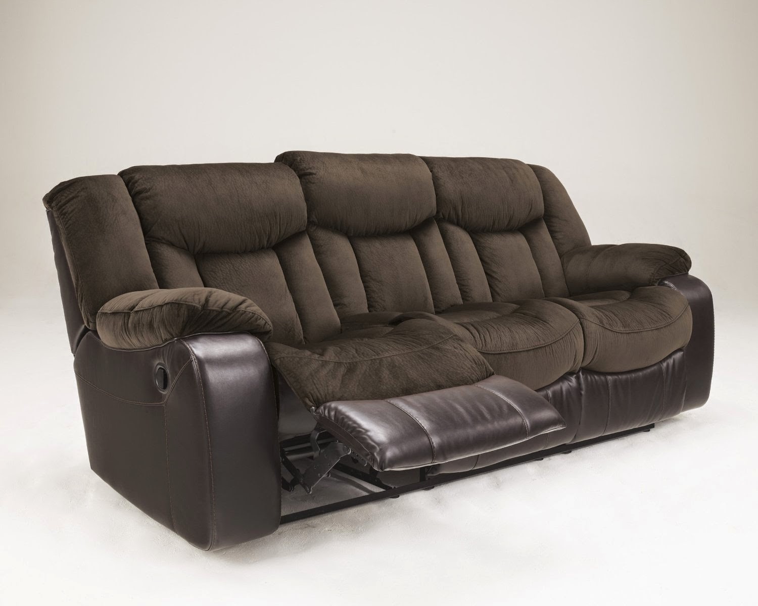 reclining sofa faux leather chairs