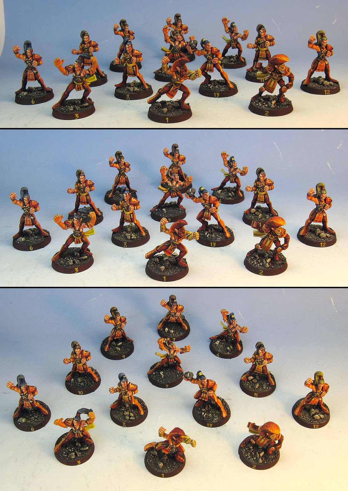 Some old time Wood Elf Blood Bowl minis Wargaming Hub