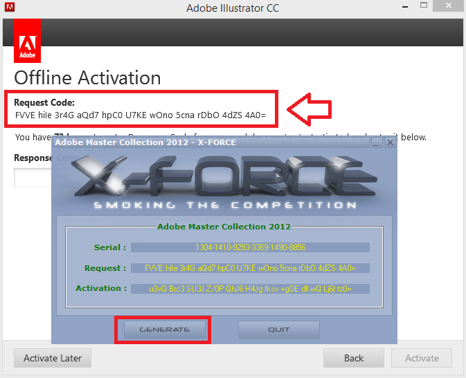 adobe cc application that supports offline activation