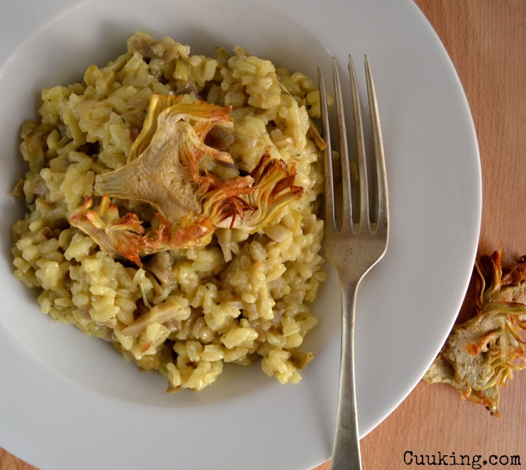 Risotto de alcachofas Cuuking! Recetas de cocina
