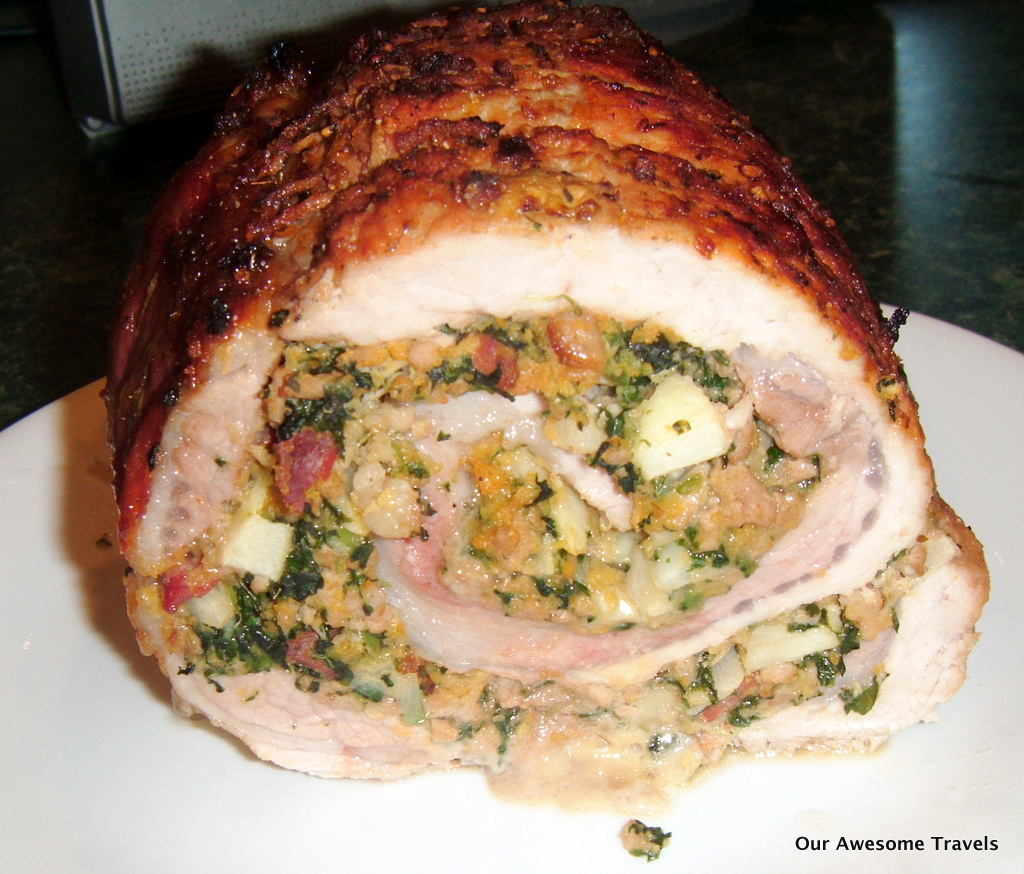 Cooking on my er Q100 and other recipes Stuffed Pork Loin Roast