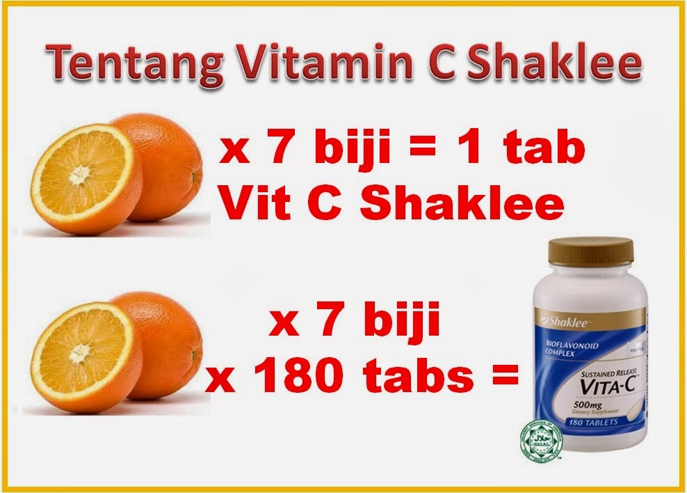 Vitamin C :: 1  tab = 7 biji Oren