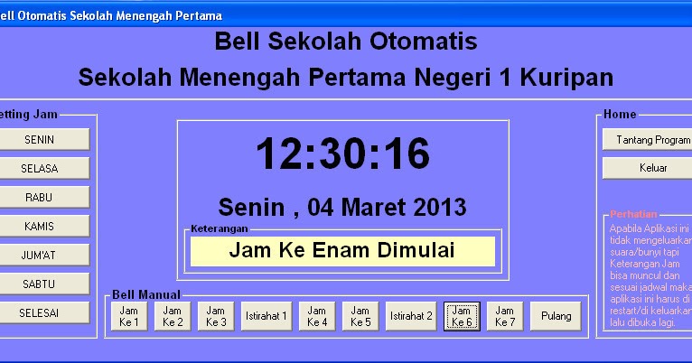 belajar pemrograman bell sekolah otomatis menggunakan belajar pemrograman bell sekolah otomatis menggunakan