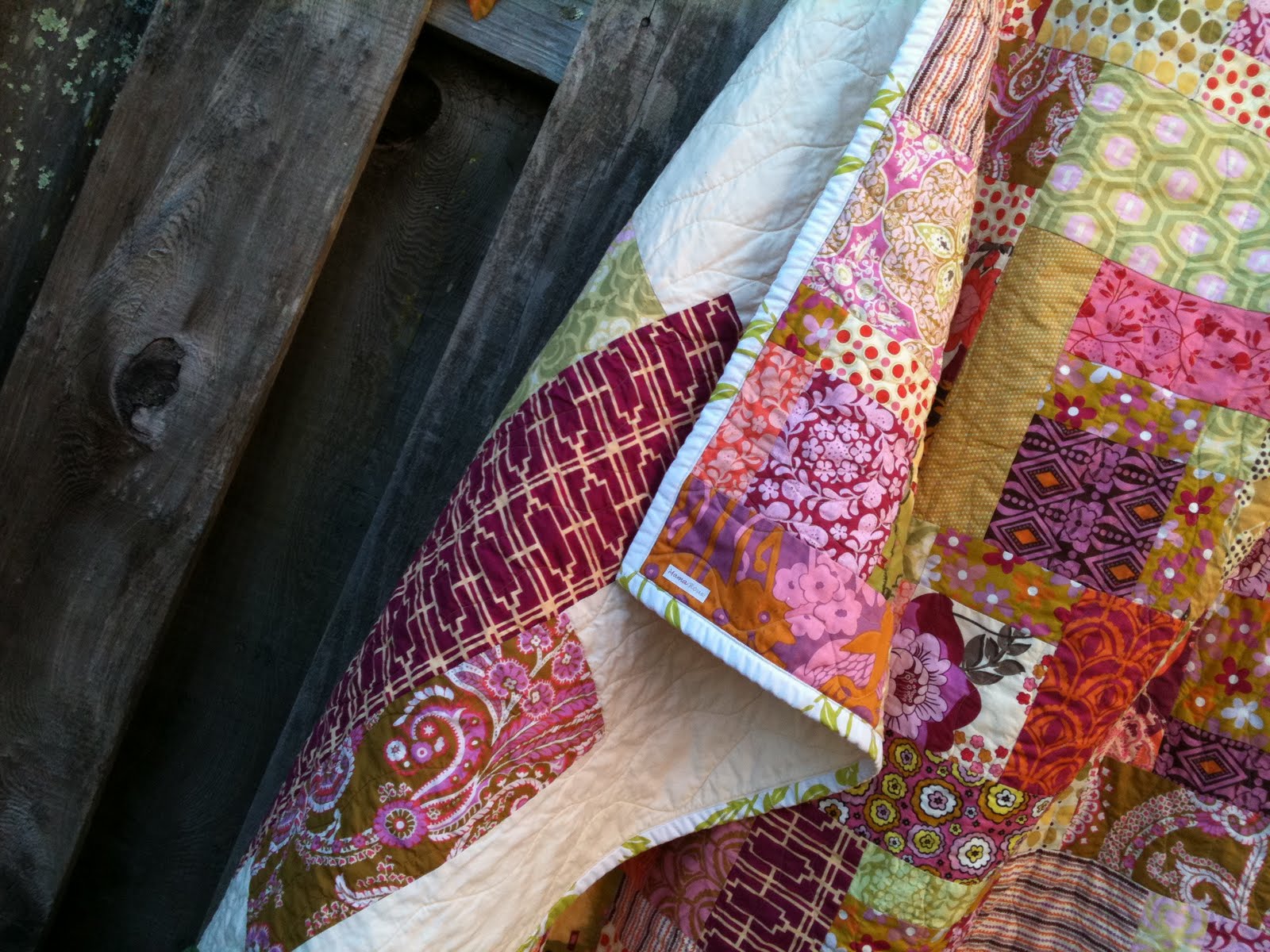 Mama Roux Another Random Patchwork Quilt, Brandied Pear