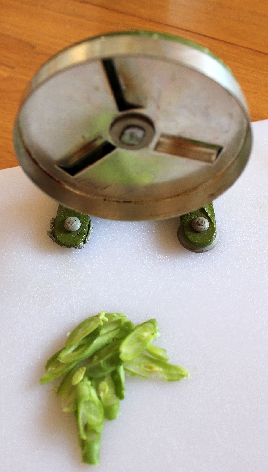 My Mountain Garden Gleanings Frenching Green Beans