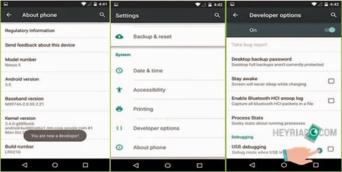 Mengaktifkan USB Debugging di Android Mengaktifkan USB Debugging di Android