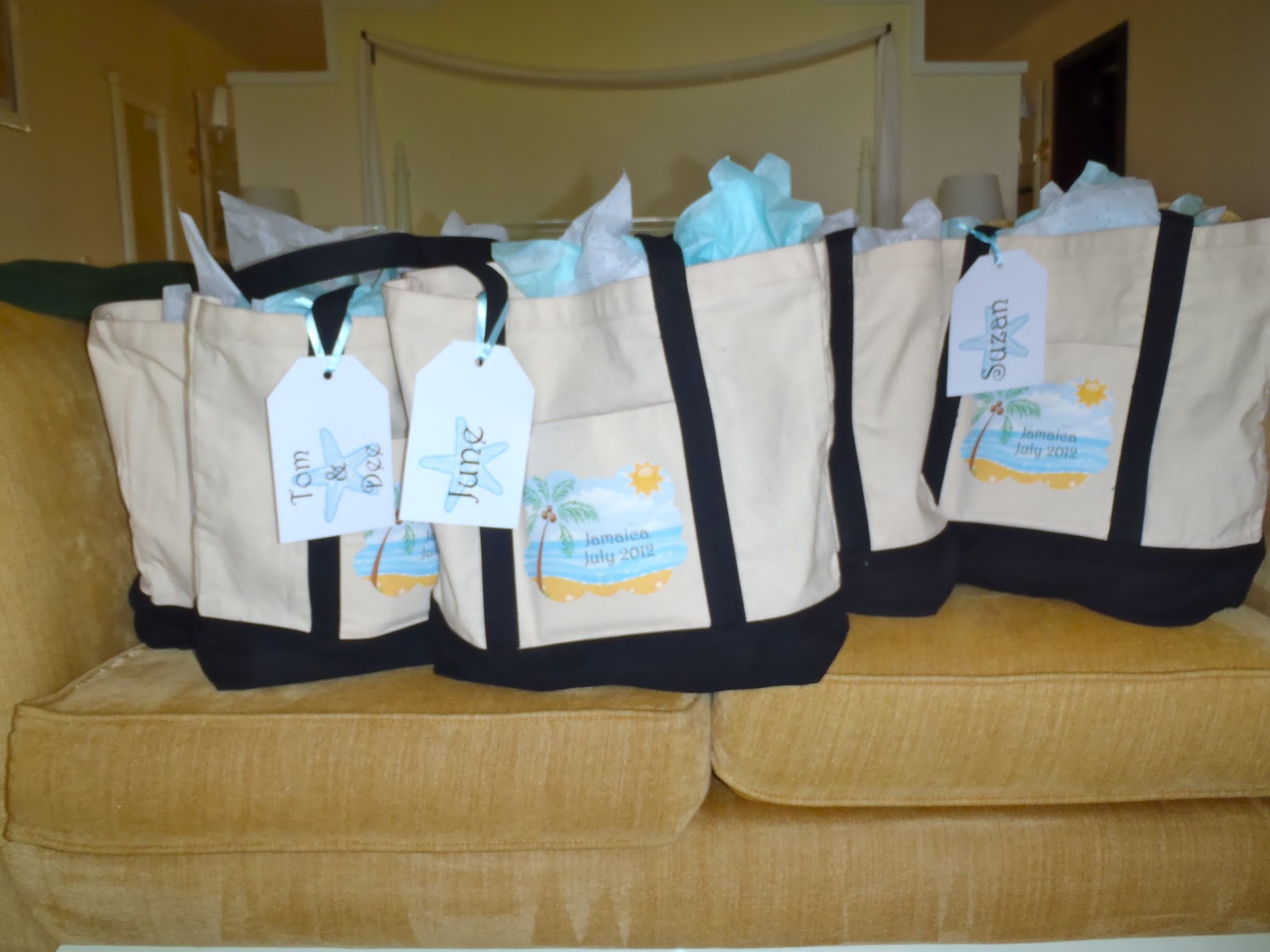 Connoisseur of Creativity DIY Destination Wedding Bags