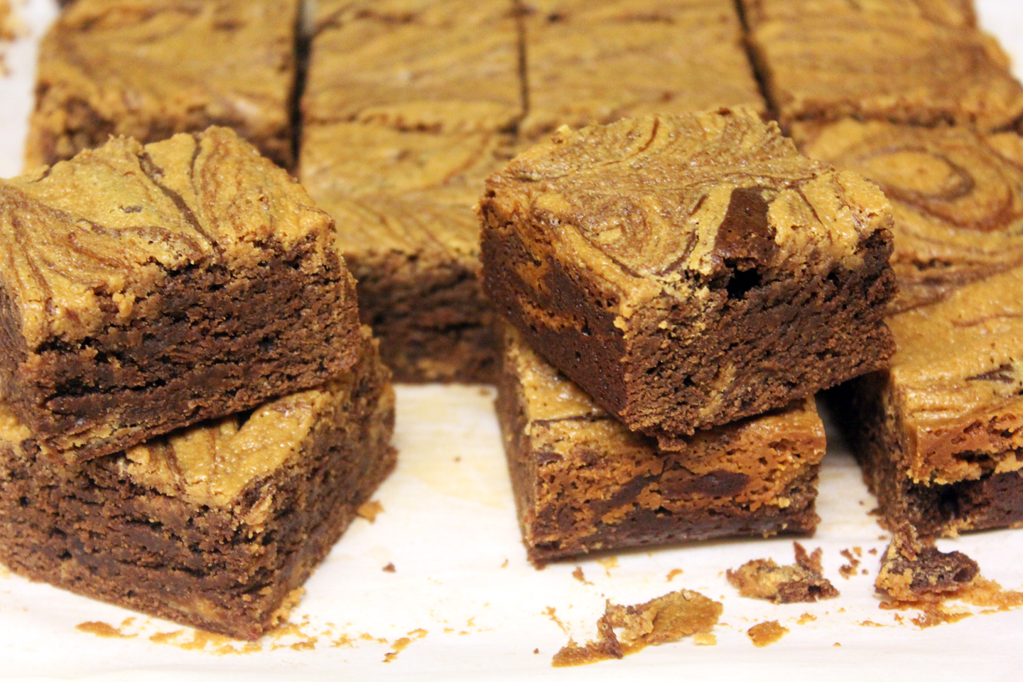 The No Pressure Cooker Peanut Butter Swirl Brownies