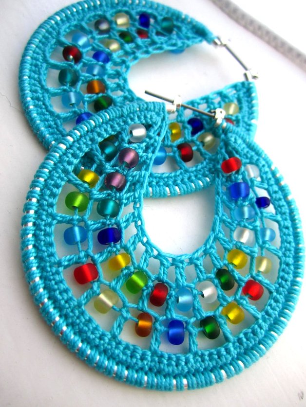 Colorful Crochet Jewelry by Alejandra Jacoby / The Beading Gem