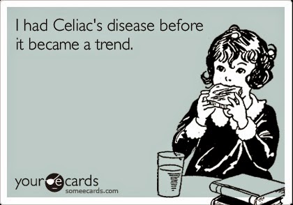 I had coeliac disease before it became a trend