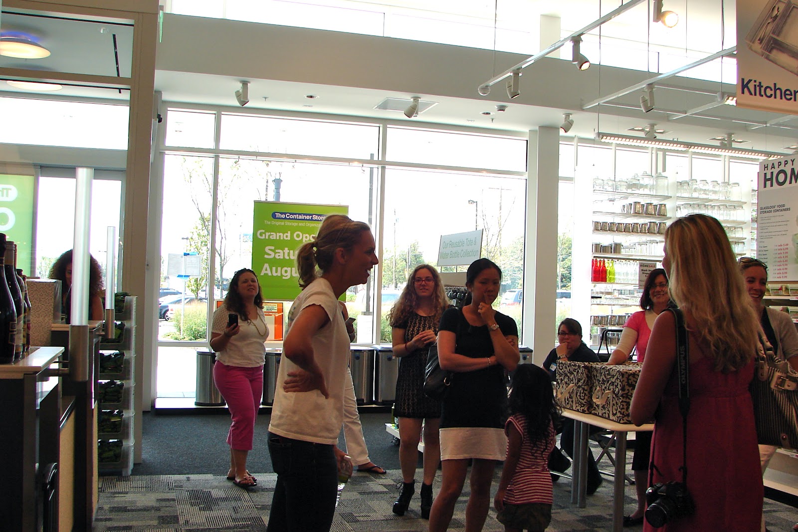 short girl, long island. Blogger Preview at The Container Store.