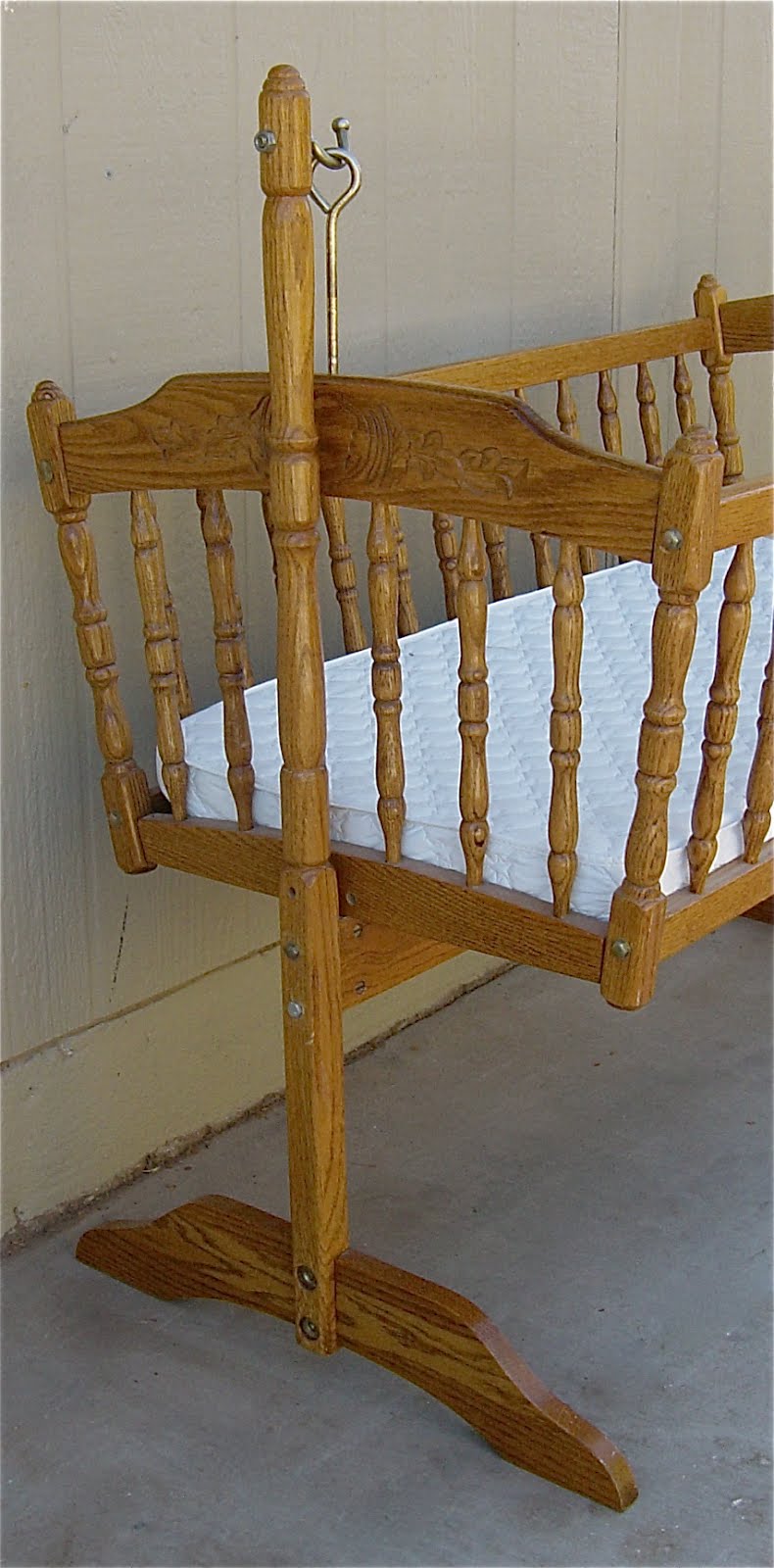 The Backyard Boutique by Five to Nine Furnishings Vintage Baby Cradle