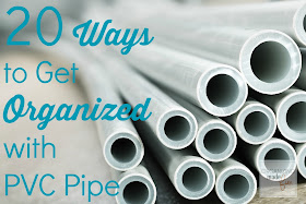 20 Ways to Get Organized with PVC Pipe :: OrganizingMadeFun.com