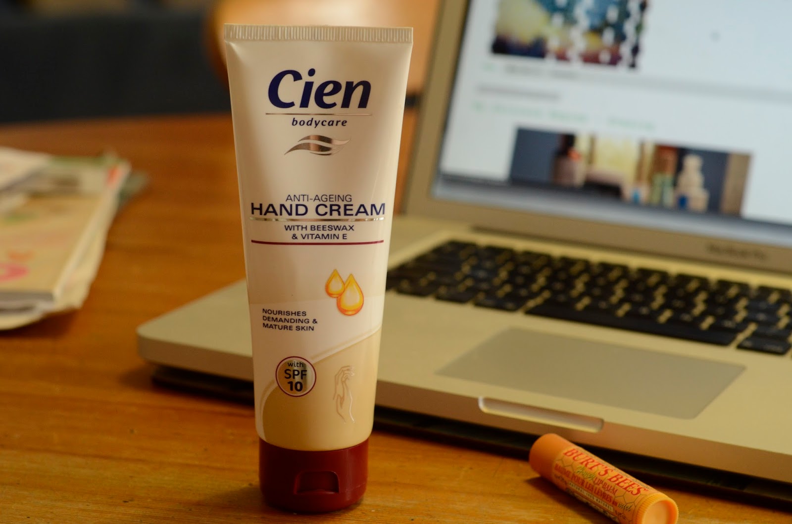 Scatterbrained Blogging Home desk essentials Cien AntiAging Hand Cream