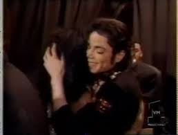 BLISS!!    MJ hugs his love..