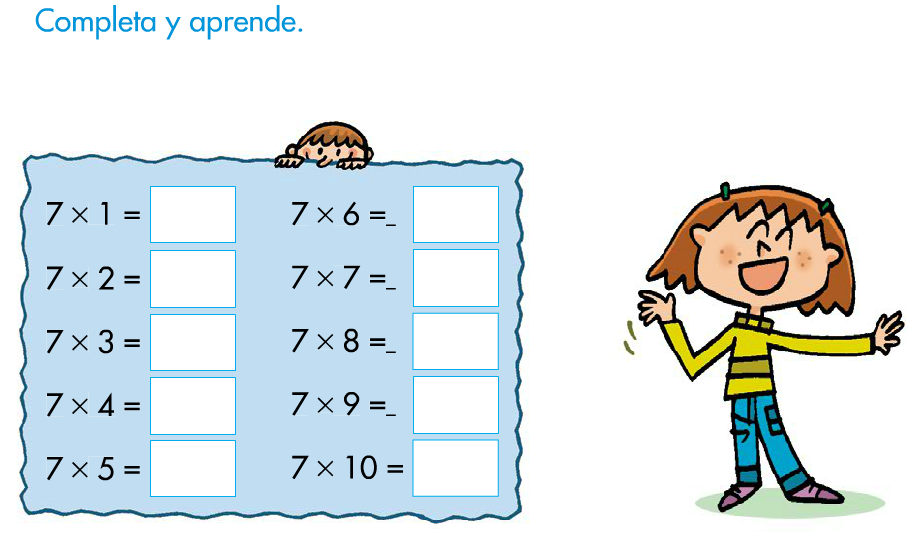 EL BLOG DE SEGUNDO LA TABLA DEL 7