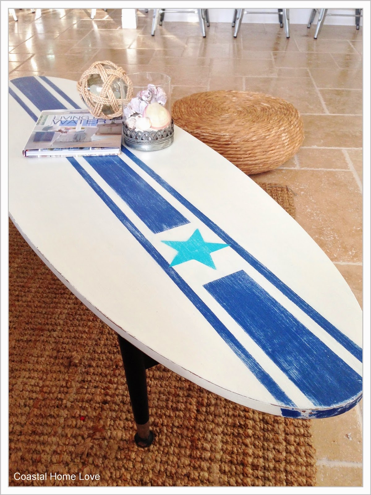 Coastal Home Love Surf's up.... A Surfboard Coffee Table!