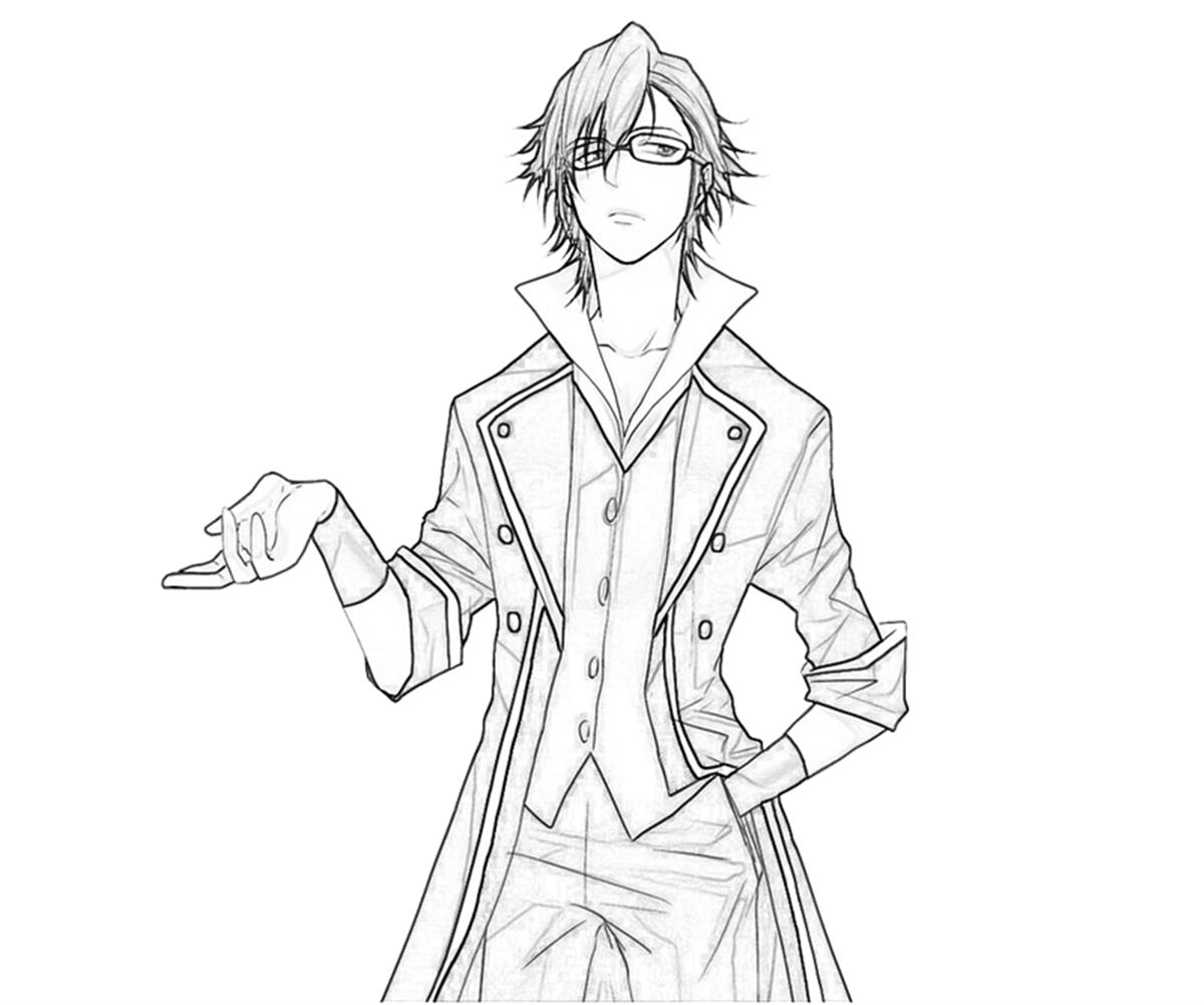 Saruhiko Fushimi Character Coloring Pages saruhiko-fushimi-character-coloring-pages