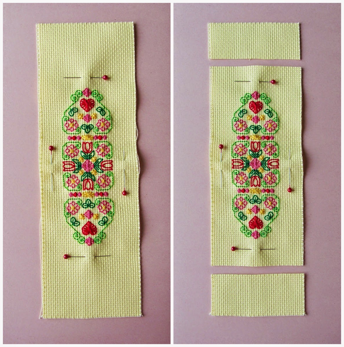 Finishing Tutorial: How To Finish a Cross Stitch Bookmark 