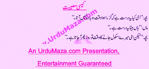 Funny Urdu Jokes and Latifey: Urdu Meri Zaban
