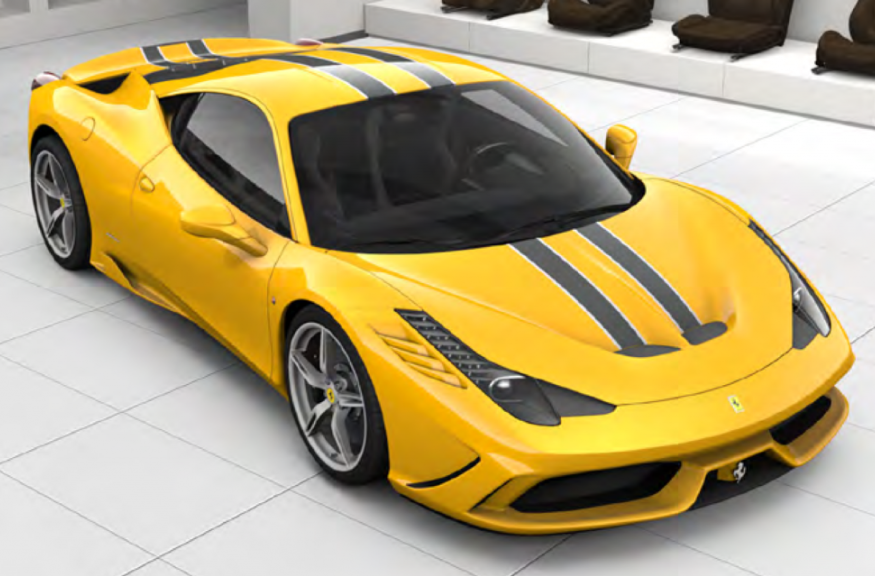Hot Colours For Ferrari 458 Speciale