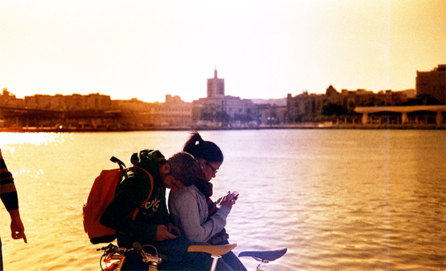 Malaga, Yashica Electro 35, RedScale Malaga, Yashica Electro 35, RedScale
