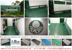 Piso de plástico para banheiro e vestiário do Centro de Treinamento do Clube de Futebol Palmeiras