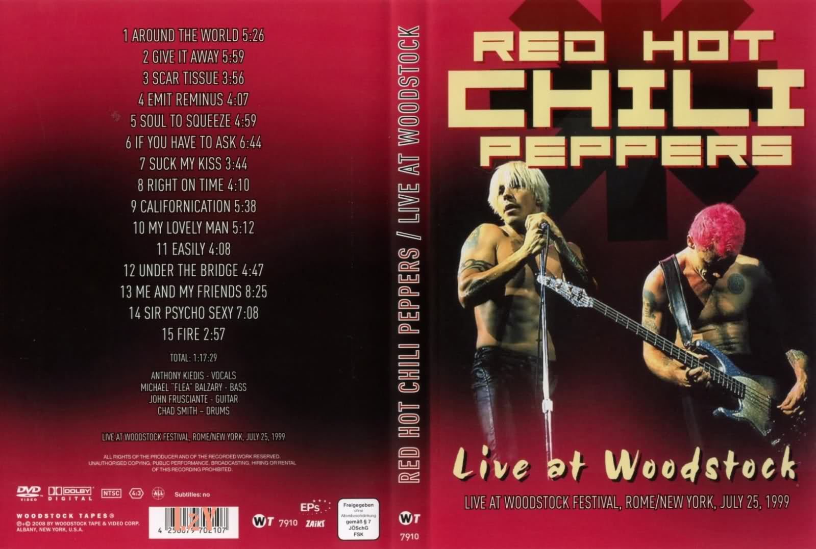 Funky Crime Perú Red Hot Chili Peppers Woodstock 1999