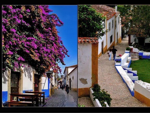 A look into inside the walls of Obidos