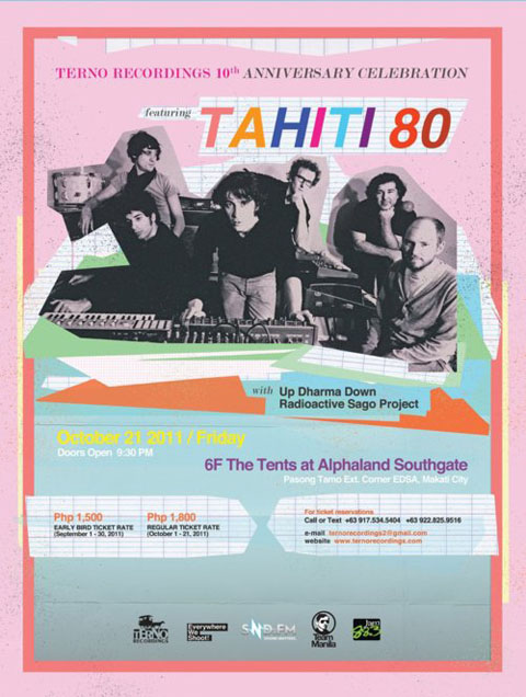 Tahiti 80 Live in Manila (October 21, 2011)
