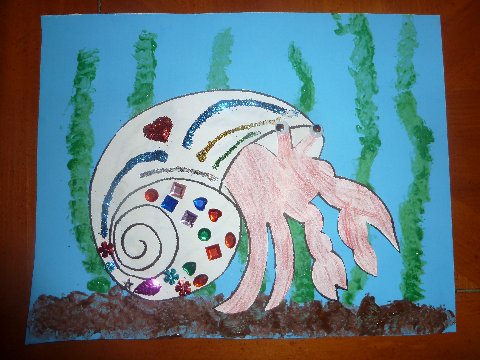 House for hermit crab art project House for hermit crab art project