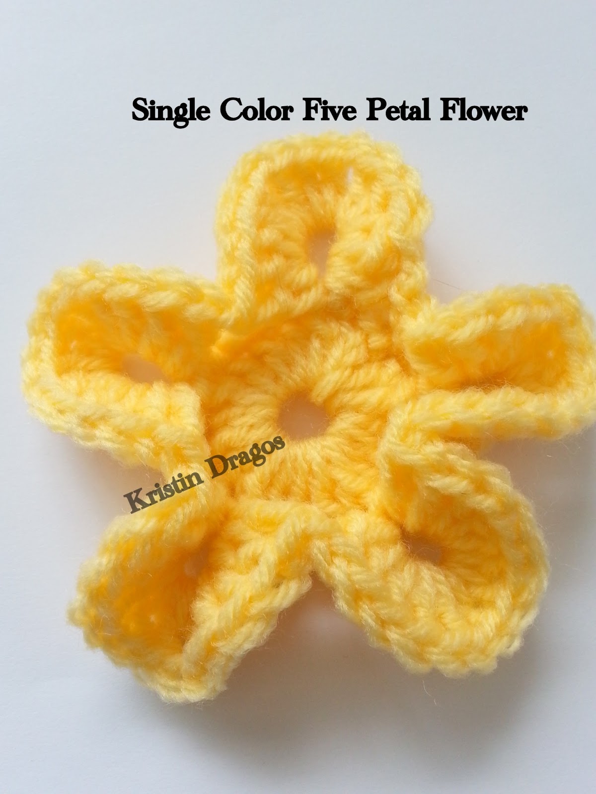 Collection of Crochet Stitches New Pattern Five Petal Flower
