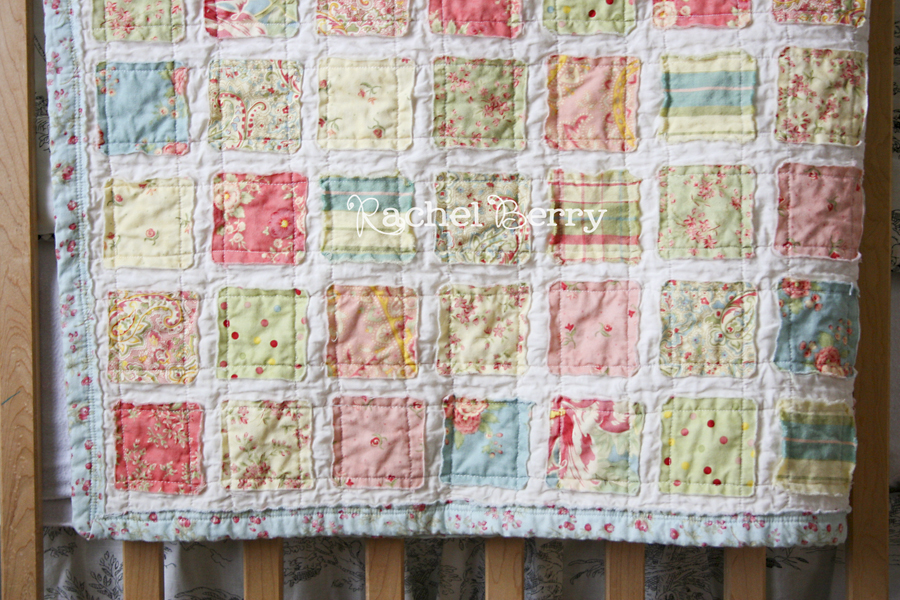 The Rachel Berry Blog { Vintage Baby Quilt }