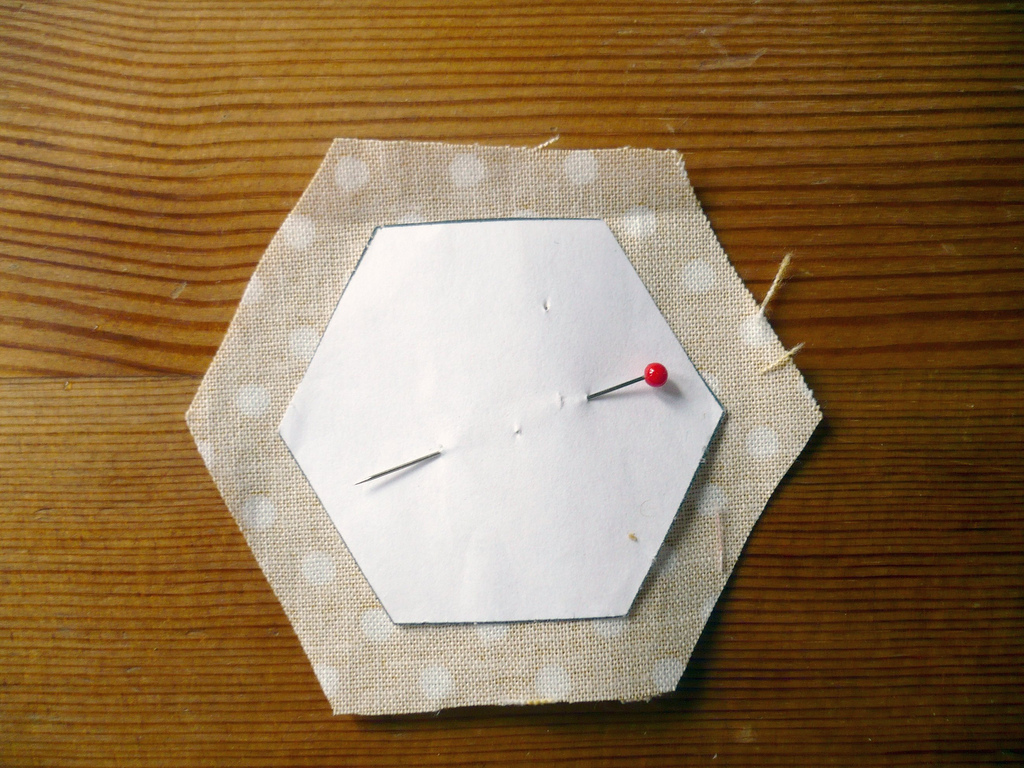 Miss Print Tutorial QuiltAsYouGo Hexie Coasters!