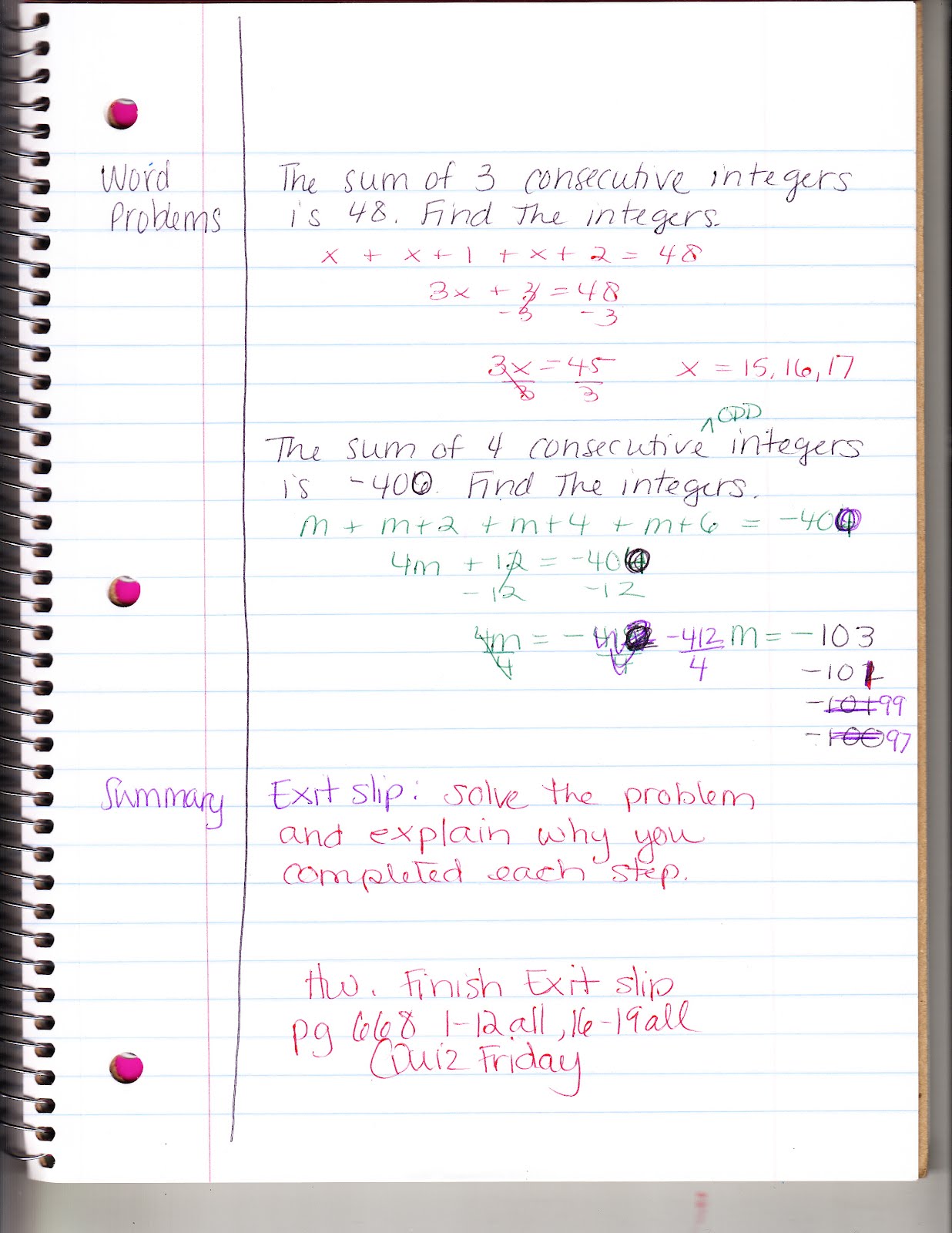 solve multi step equations