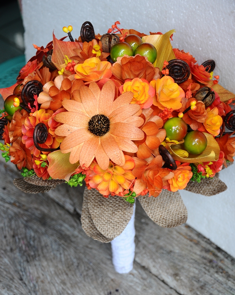 Wooden Flowers Bouquet Fall Autumn Corn Husk and Wooden Bouquet for Wedding and Home Decor Centerpiece