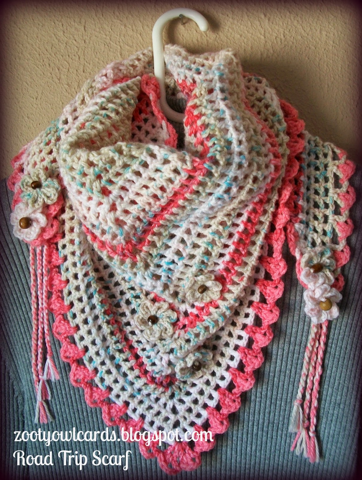 Zooty Owls Crafty Blog: Road Trip Scarves: Pattern