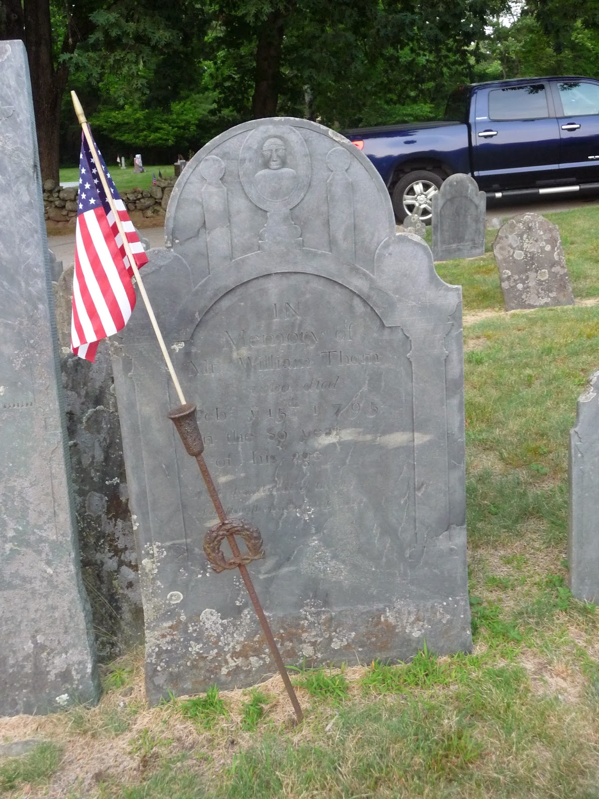 Nutfield Genealogy Tombstone Tuesday William Thom, Scots Immigrant