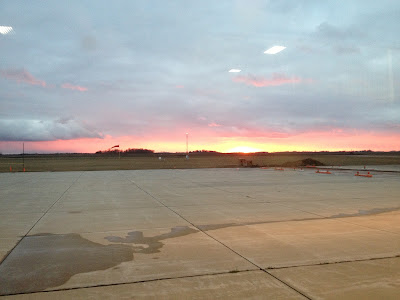 Beautiful Sunset over the Runway Beautiful Sunset over the Runway