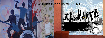 vẽ tranh tường quán karaoke vẽ tranh tường,vẽ tranh tường quán cafe