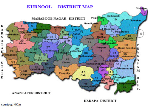 Kurnool Map With Villages Ap Heritage: Kurnool History