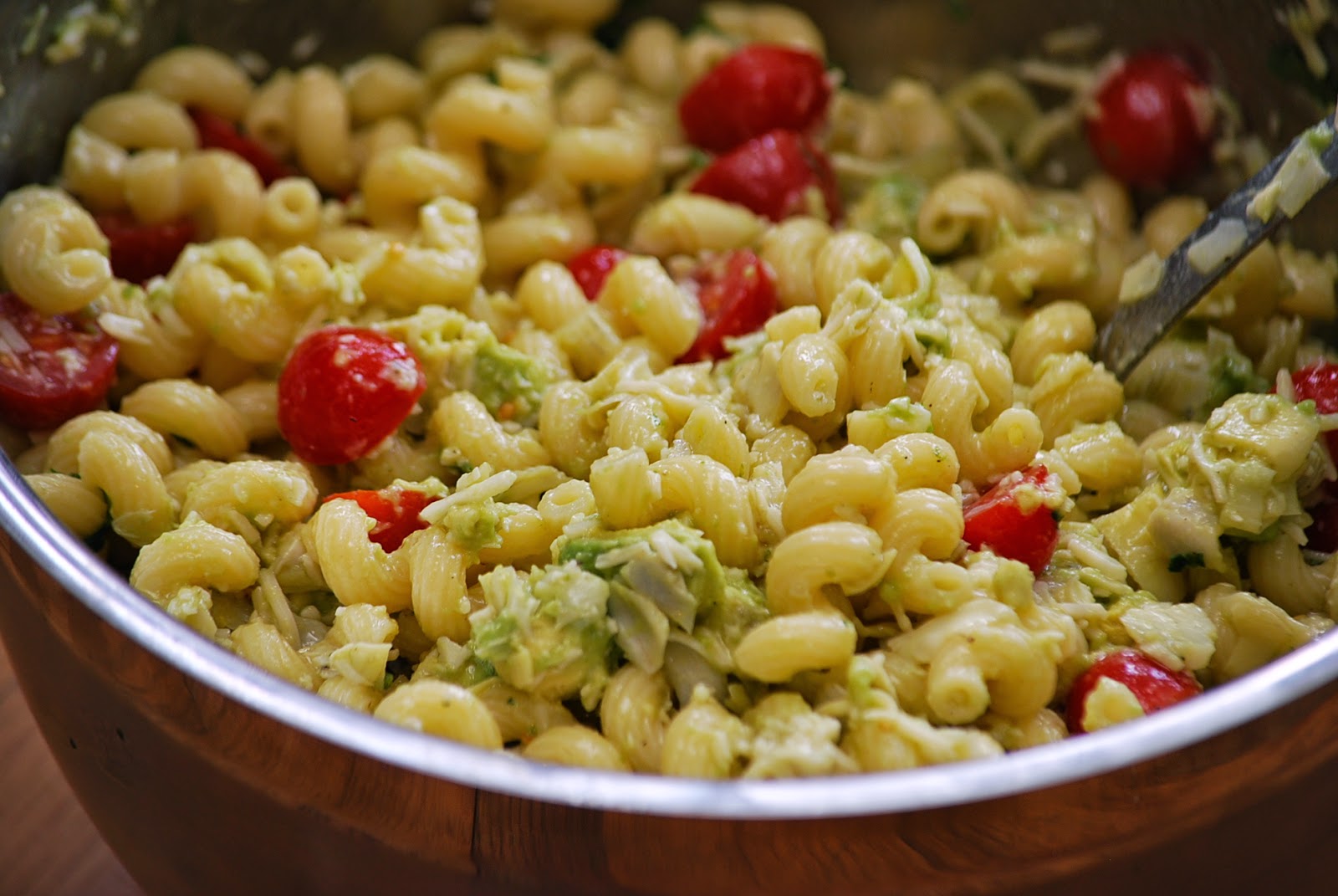 My story in recipes Avocado and Artichoke Pasta Salad