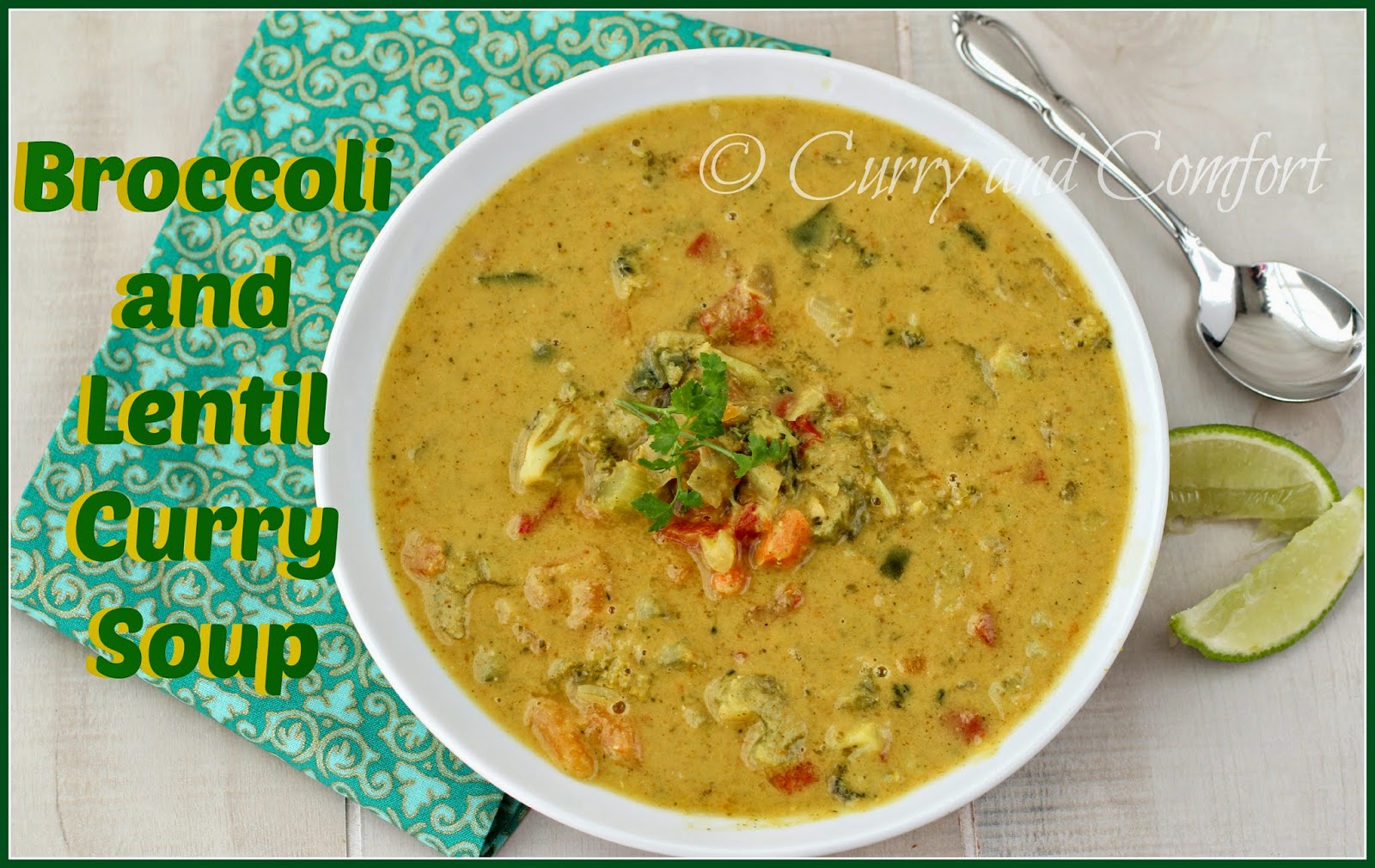 Kitchen Simmer Broccoli Lentil Curry Soup