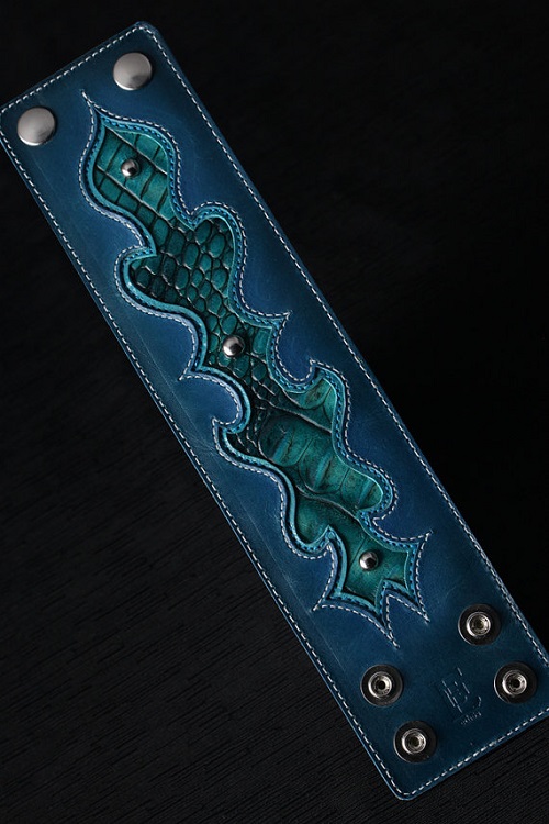 handmade leather cuff