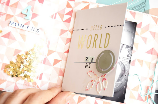 Mini album scrapbooking bebe