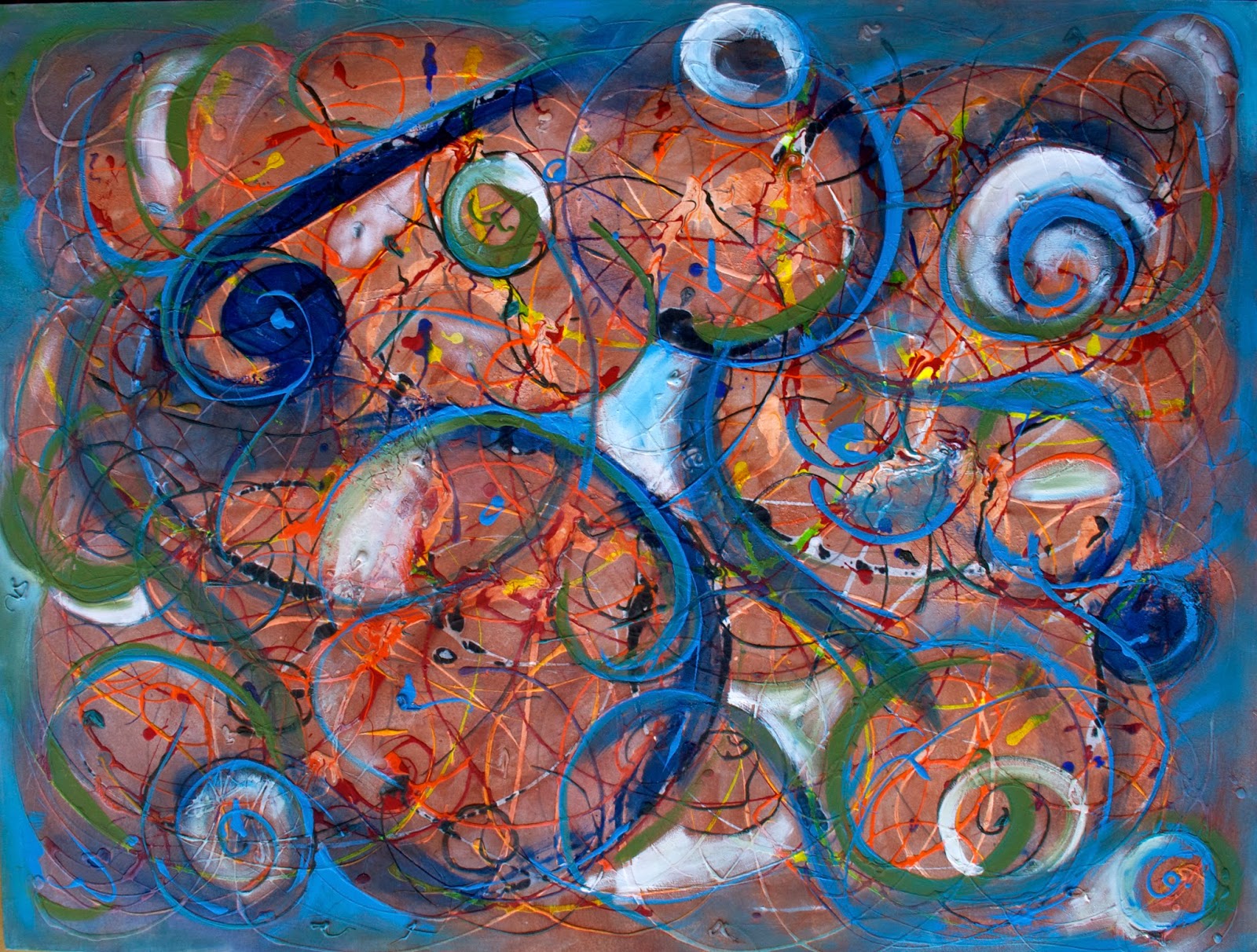 Daily Painters Abstract Gallery This acrylic "Balanced Chaos"was