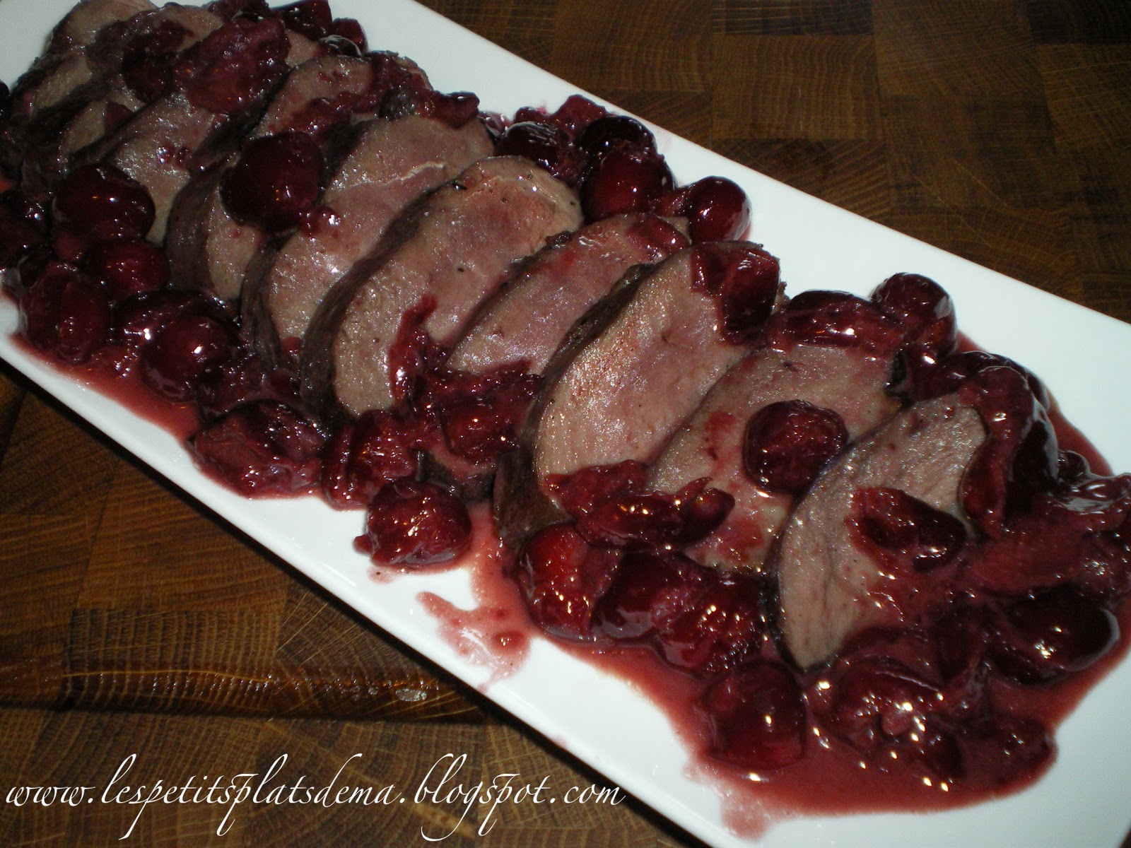 LeS PeTiTs PlAtS D'EmA Magret de canard aux cerises
